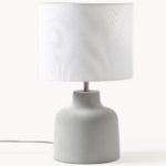 IKE ręcznie robiona lampa stołowa z betonową podstawą