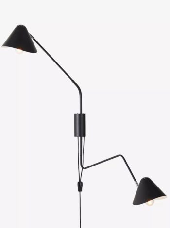 NATHAN podówjna lampa ścienna