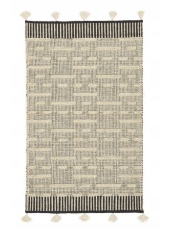 RUE ręcznie tkany dywan wełniany z frędzlami, szer. 160 cm, dł. 230 cm