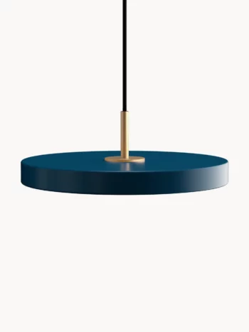 ASTERIA lampa wisząca LED, 31x14 cm, ciemny niebieski/odcienie złotego