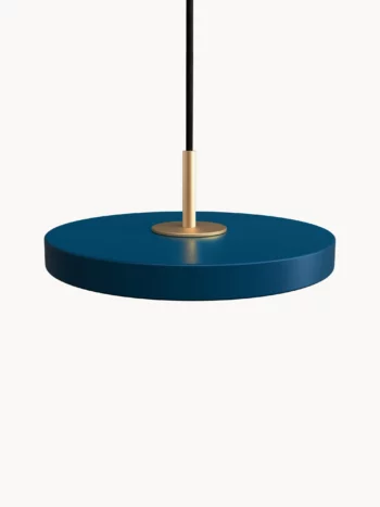 ASTERIA lampa wisząca LED, 15x6 cm, ciemny niebieski/odcienie złotego