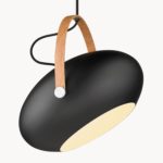 DC lampa wisząca wykonana z metalu, 40x35 cm, czarna