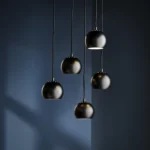 BALL lampa wisząca, czarna, 12 cm